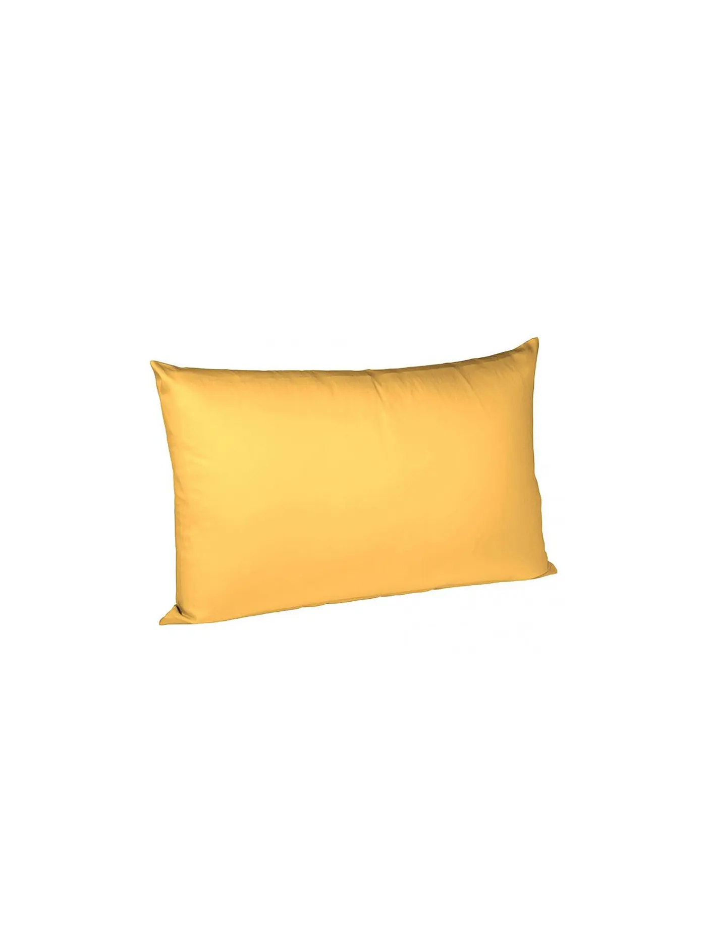 FLEURESSE | Satin-Kissenbezug "Royal Uni" 2-er 40x60cm (Silber) | gelb
